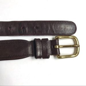 Vintage Coach Men’s 0305 Brown Leather Solid Brass Hardware Belt 38